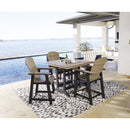  Signature Design by Ashley Fairen Trail P211-632 Square Counter Table with Umbrella Option IMAGE 6