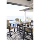  Signature Design by Ashley Fairen Trail P211-632 Square Counter Table with Umbrella Option IMAGE 8