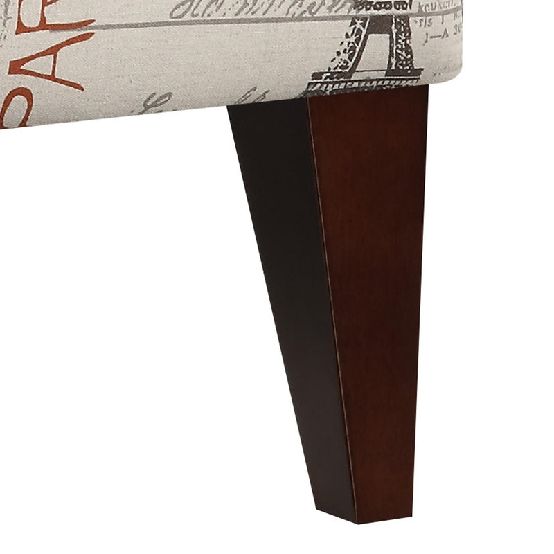  Elements International Scarlett Accent Slipper Chair IMAGE 5