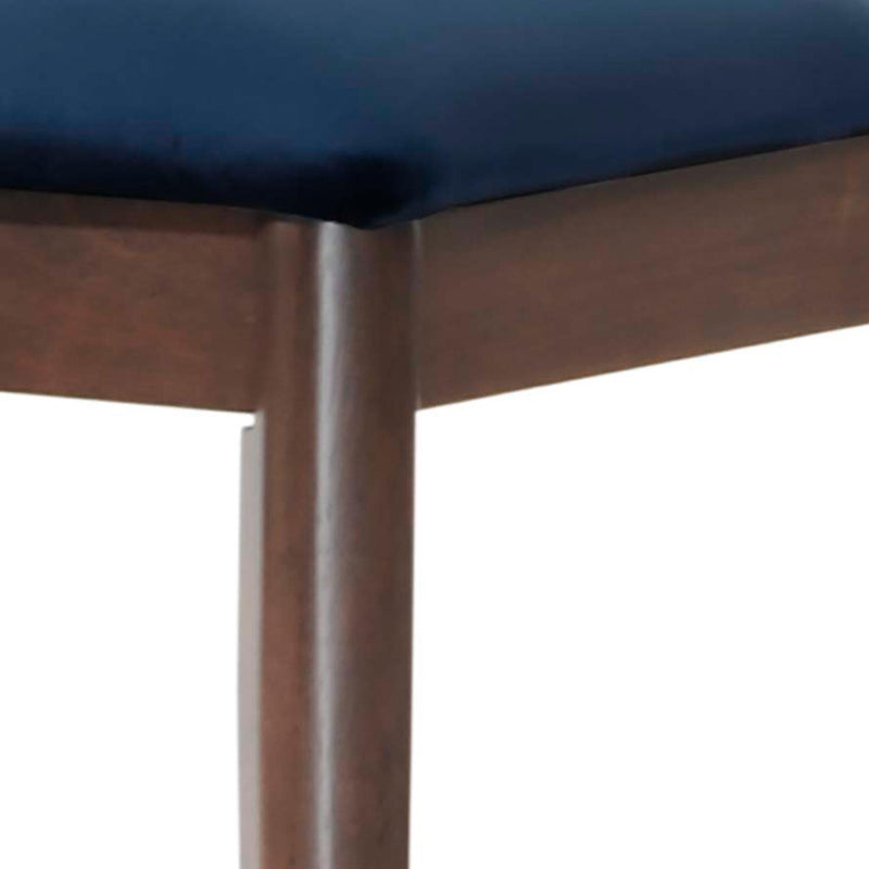  Elements International Robin Side Chair Set in Navy Blue IMAGE 3