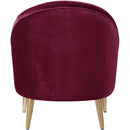  Elements International Trinity Accent Chair (gold stainless legs) IMAGE 3