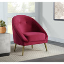  Elements International Trinity Accent Chair (gold stainless legs) IMAGE 6