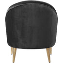  Elements International Trinity Accent Chair (gold stainless legs) IMAGE 3