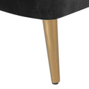  Elements International Trinity Accent Chair (gold stainless legs) IMAGE 5