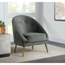  Elements International Trinity Accent Chair (gold stainless legs) IMAGE 6