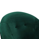  Elements International Trinity Accent Chair (gold stainless legs) IMAGE 4