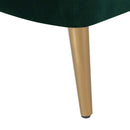  Elements International Trinity Accent Chair (gold stainless legs) IMAGE 5