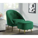  Elements International Trinity Accent Chair (gold stainless legs) IMAGE 7