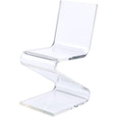  Elements International Iris Acrylic Z-Chair IMAGE 1