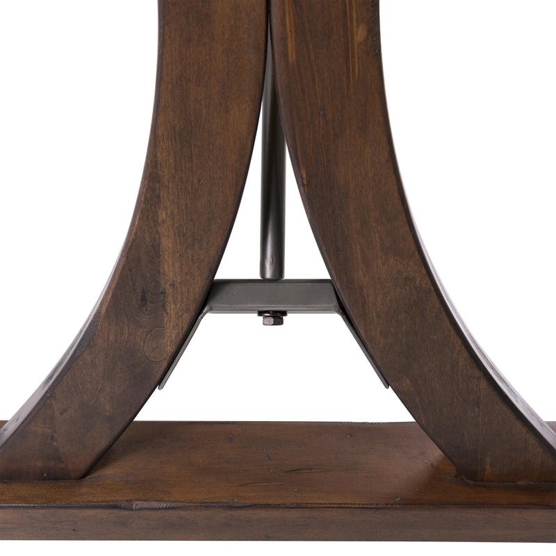  Elements International New Bedford Folding Top Dining Table IMAGE 10
