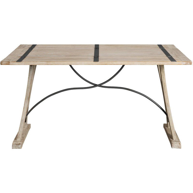 Elements International Callista Dining Table with Trestle Base LCL100FTDT IMAGE 3