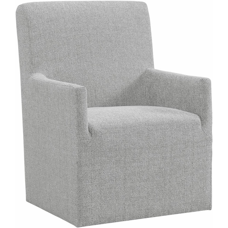  Elements International Nero Upholstered Arm Chair Set IMAGE 1