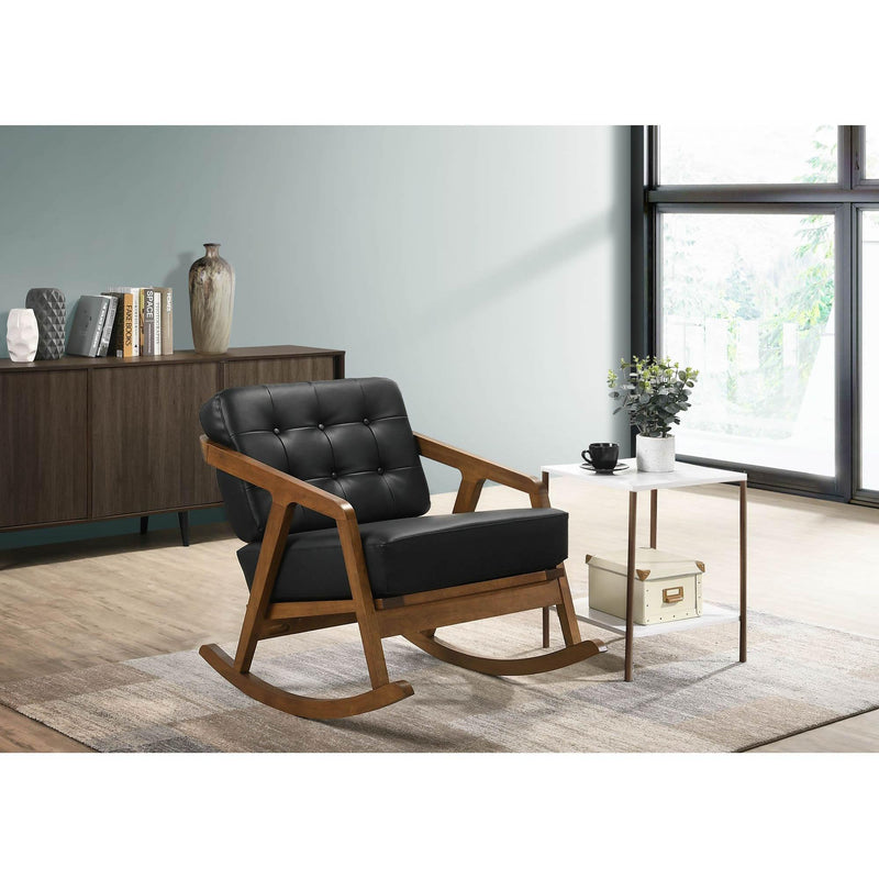  Elements International Ingram Rocker Chair in Black IMAGE 8