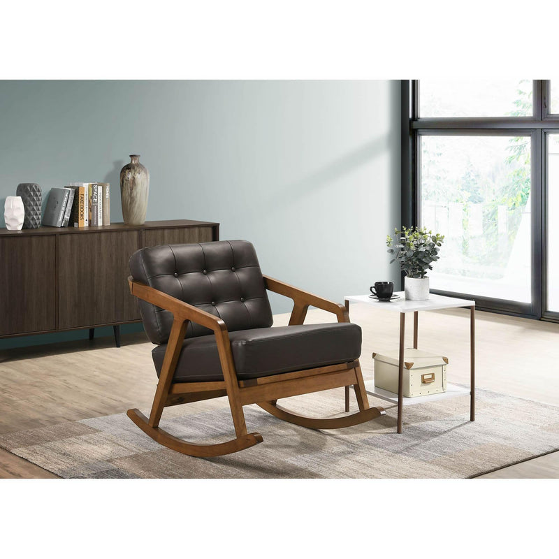  Elements International Ingram Rocker Chair in Brown IMAGE 8