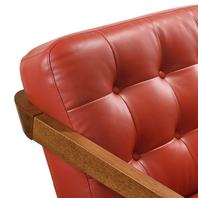  Elements International Ingram Rocker Chair in Red IMAGE 4
