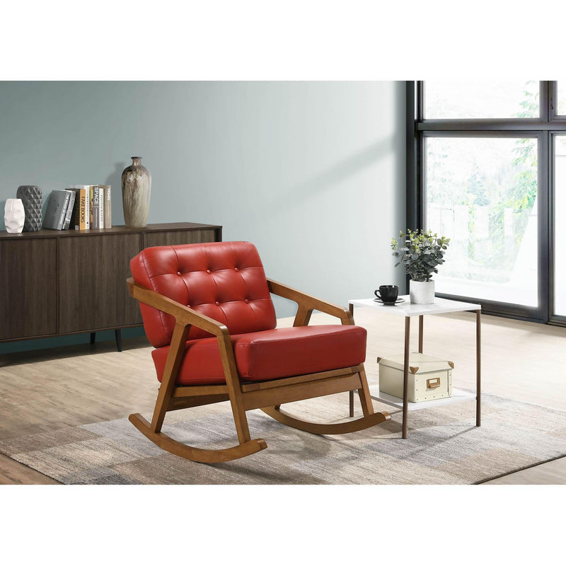  Elements International Ingram Rocker Chair in Red IMAGE 8