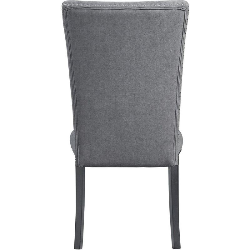  Elements International Tuscany Standard Height Side Chair Set in Charcoal IMAGE 4