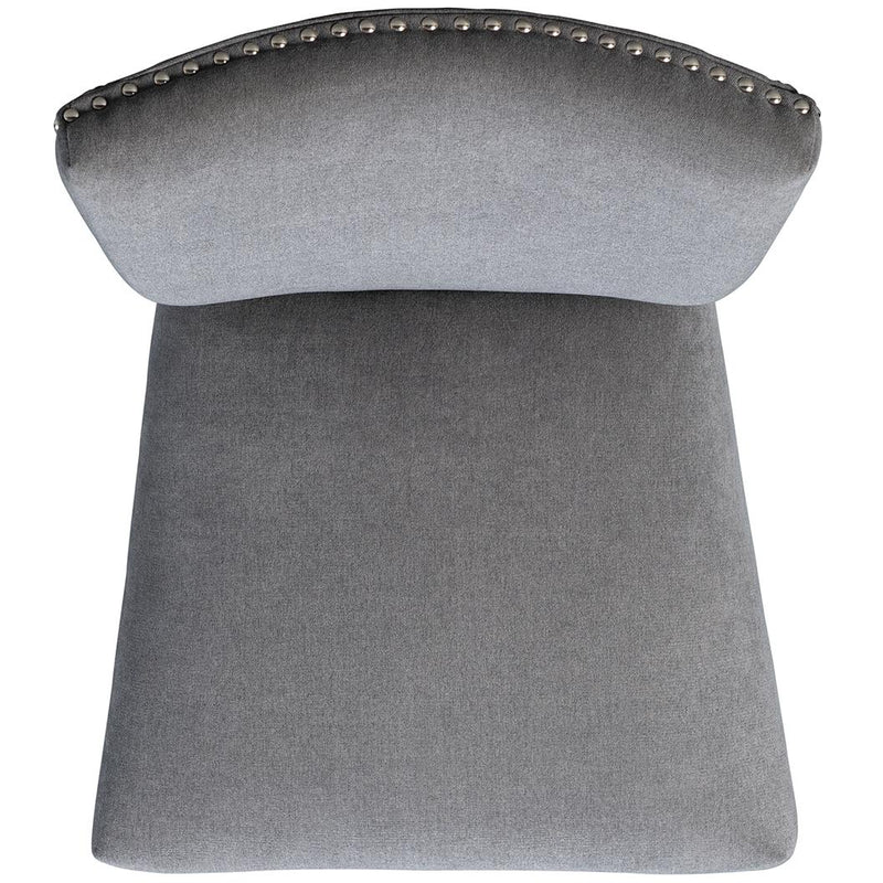  Elements International Tuscany Standard Height Side Chair Set in Charcoal IMAGE 5