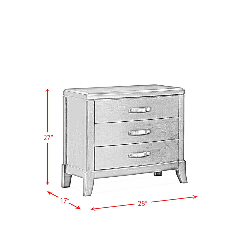  Elements International Delaney Nightstand w/ USB IMAGE 3
