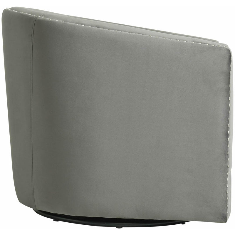 Elements International Stanton Swivel Chair in Gun Metal IMAGE 3