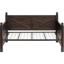  Elements International Sutherland Twin Daybed in Walnut IMAGE 4