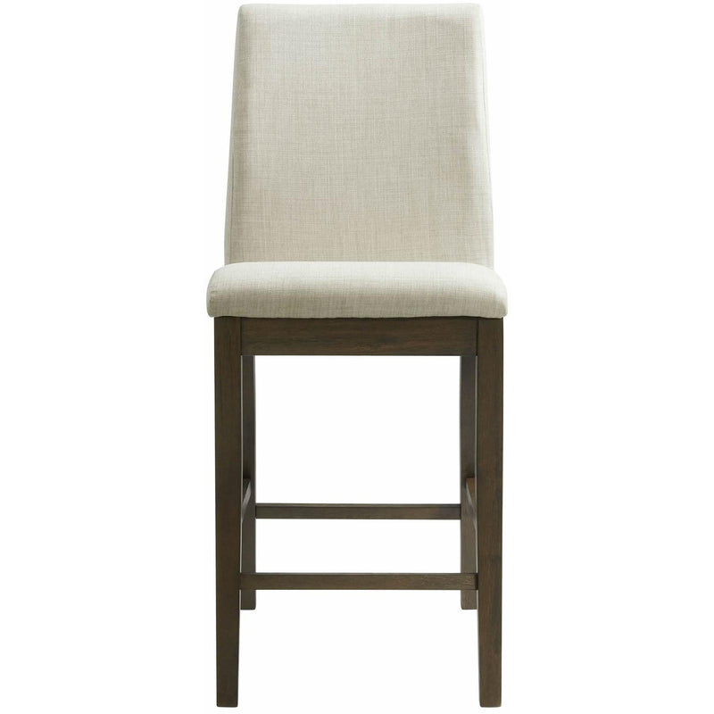  Elements International Dapper Counter Height Side Chair Set in Walnut IMAGE 2