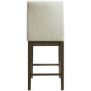  Elements International Dapper Counter Height Side Chair Set in Walnut IMAGE 3