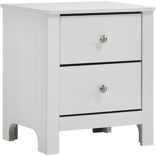  Elements International Catalina Nightstand in White IMAGE 1