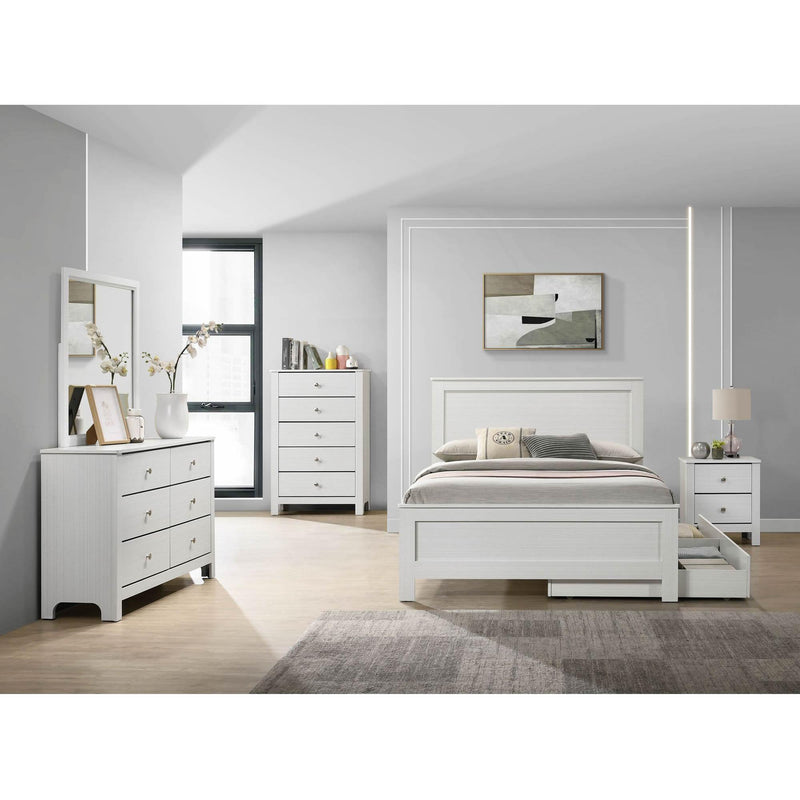  Elements International Catalina Nightstand in White IMAGE 8