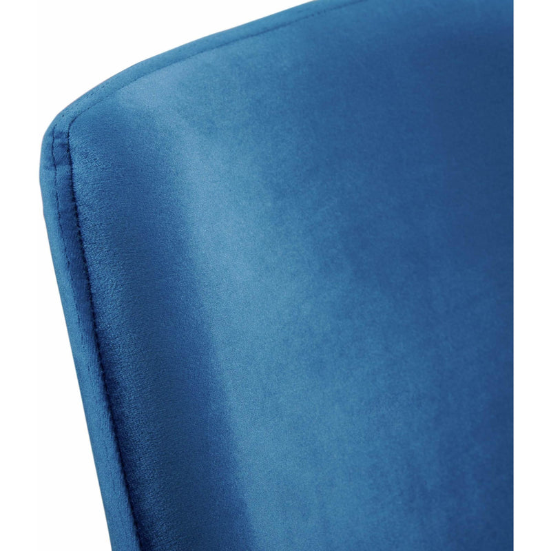  Elements International Celeste Dining Side Chair w/Blue Fabric IMAGE 5
