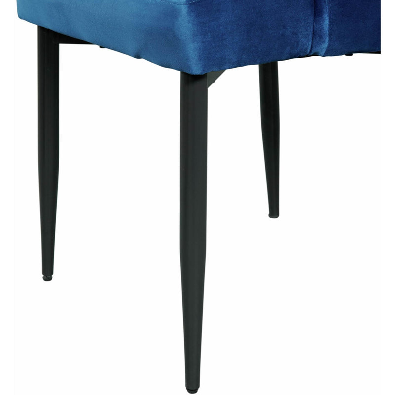  Elements International Celeste Dining Side Chair w/Blue Fabric IMAGE 8