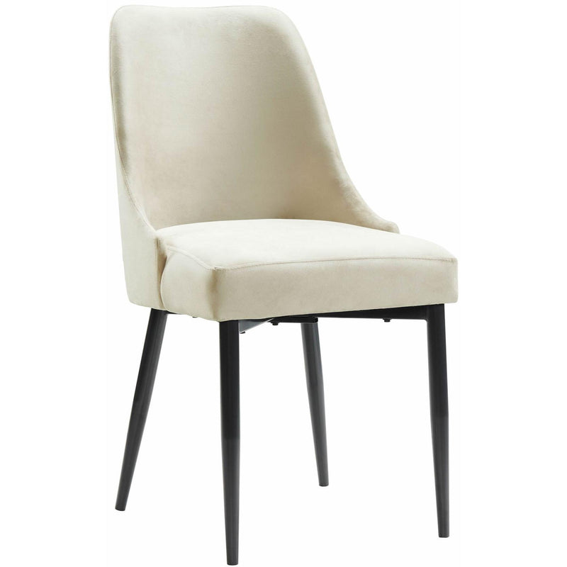  Elements International Celeste Dining Side Chair w/Cream Fabric IMAGE 1