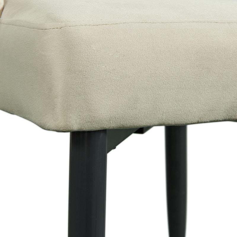  Elements International Celeste Dining Side Chair w/Cream Fabric IMAGE 7