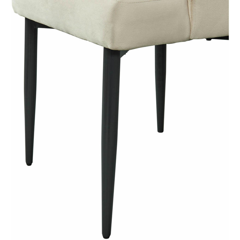  Elements International Celeste Dining Side Chair w/Cream Fabric IMAGE 8