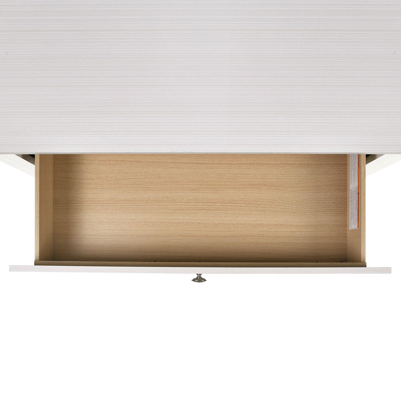  Elements International Catalina 5-Drawer Chest in White IMAGE 5