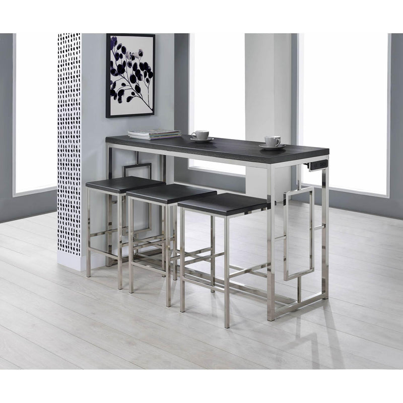  Elements International Ezra Bar Table + 3 Stools IMAGE 12