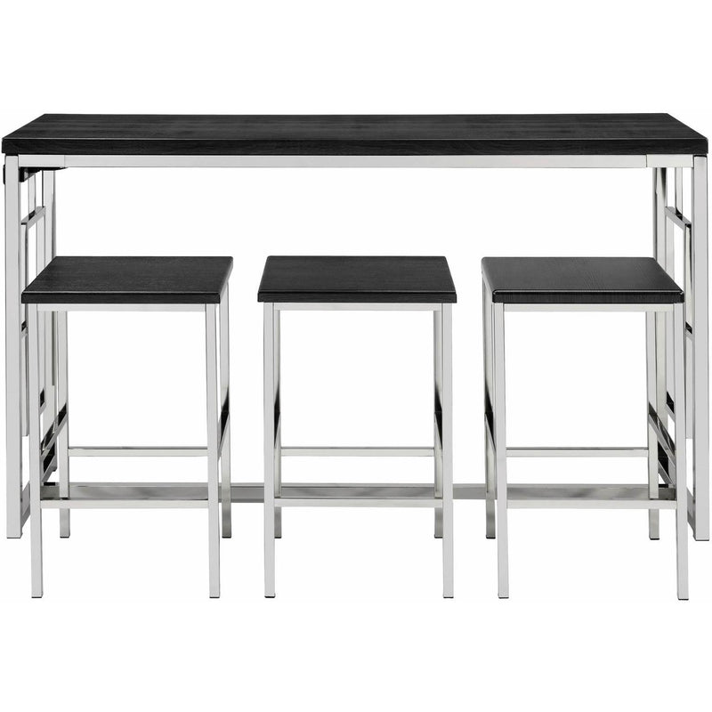  Elements International Ezra Bar Table + 3 Stools IMAGE 2