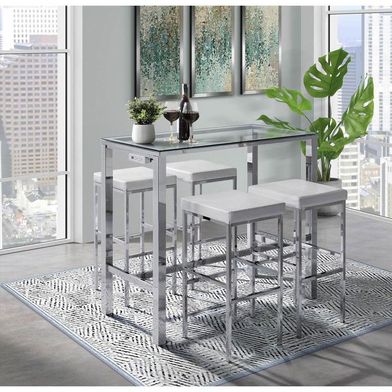  Elements International Lancy Bar Table Single Pack (Table + Four Stools) IMAGE 14
