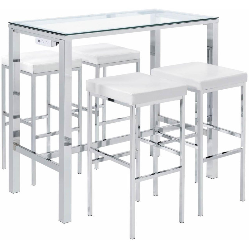  Elements International Lancy Bar Table Single Pack (Table + Four Stools) IMAGE 1