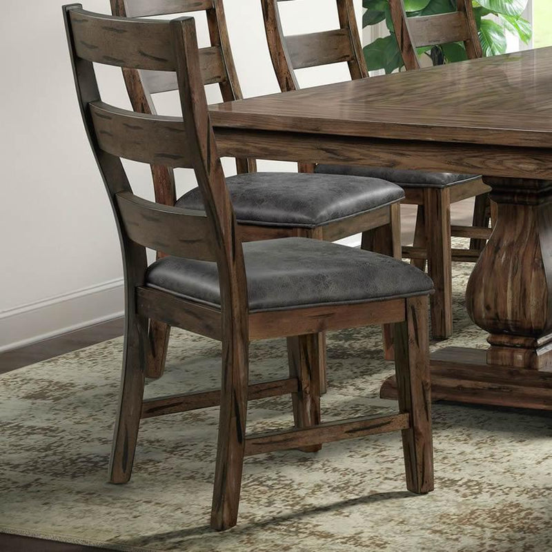  Elements International Gramercy Dining Horizontal Slat Back Side Chair IMAGE 1