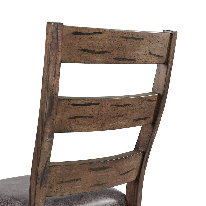  Elements International Gramercy Dining Horizontal Slat Back Side Chair IMAGE 3