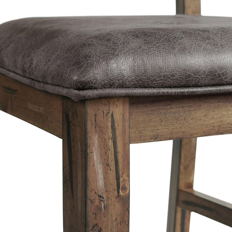  Elements International Gramercy Dining Horizontal Slat Back Side Chair IMAGE 6