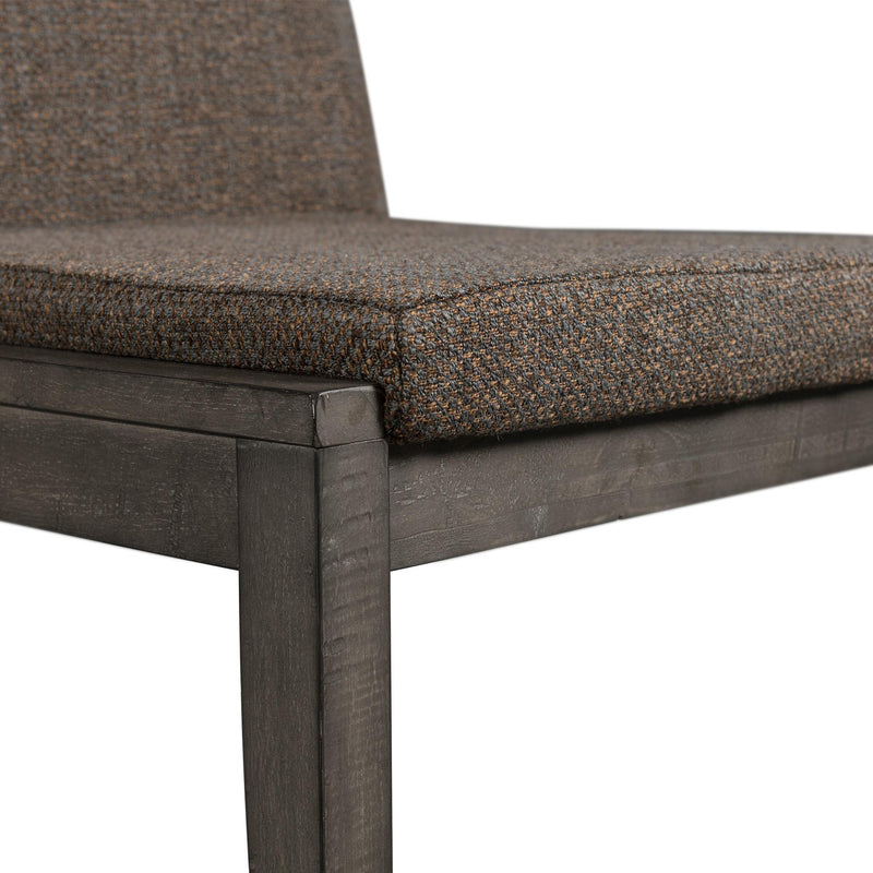  Elements International Cross Round Dining Side Chair IMAGE 7