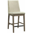  Elements International Dapper Counter Side Chair (Grey Finish) IMAGE 1