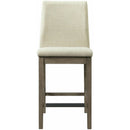 Elements International Dapper Counter Side Chair (Grey Finish) IMAGE 2