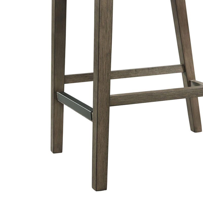  Elements International Dapper Counter Side Chair (Grey Finish) IMAGE 8