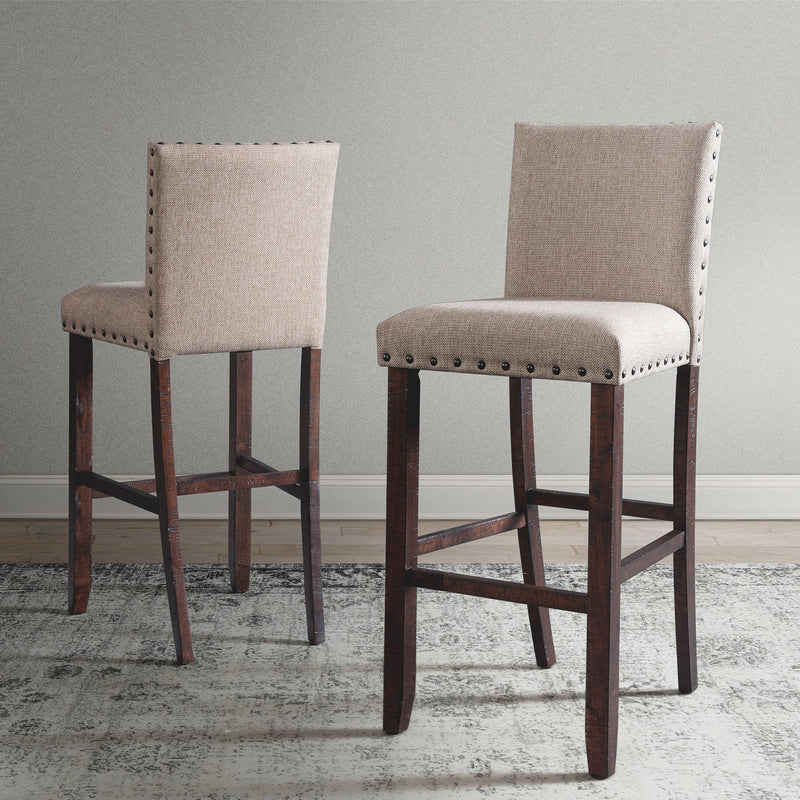  Elements International Jax 30" Bar Fabric Back Stool w/Fabric Seat IMAGE 11