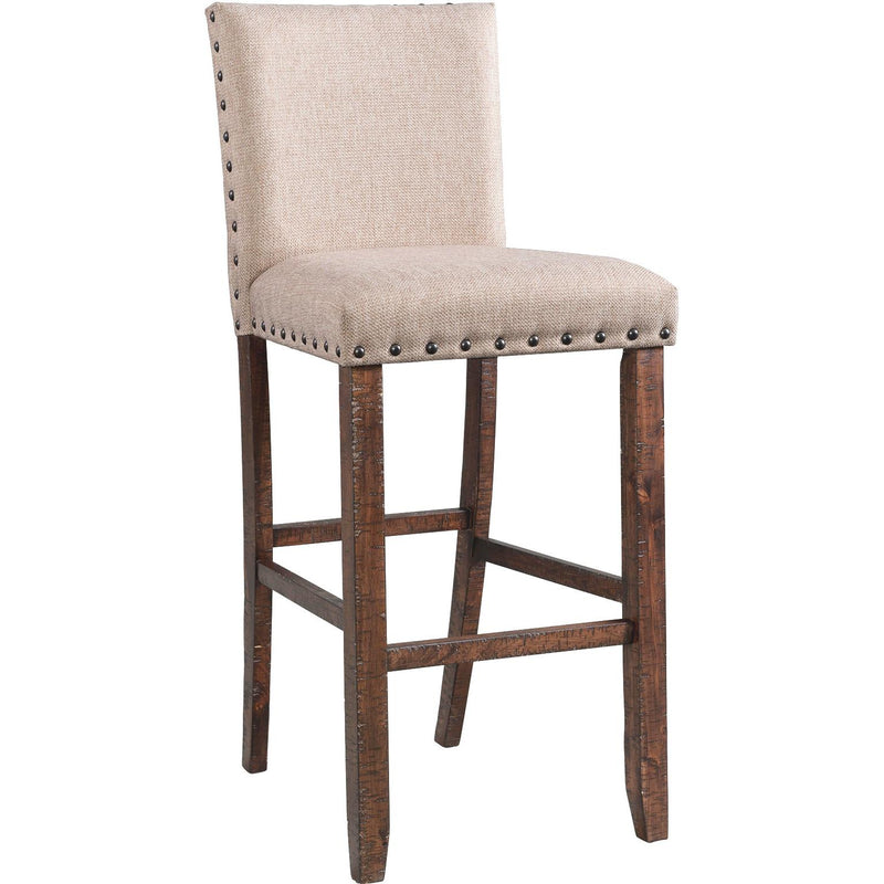  Elements International Jax 30" Bar Fabric Back Stool w/Fabric Seat IMAGE 1