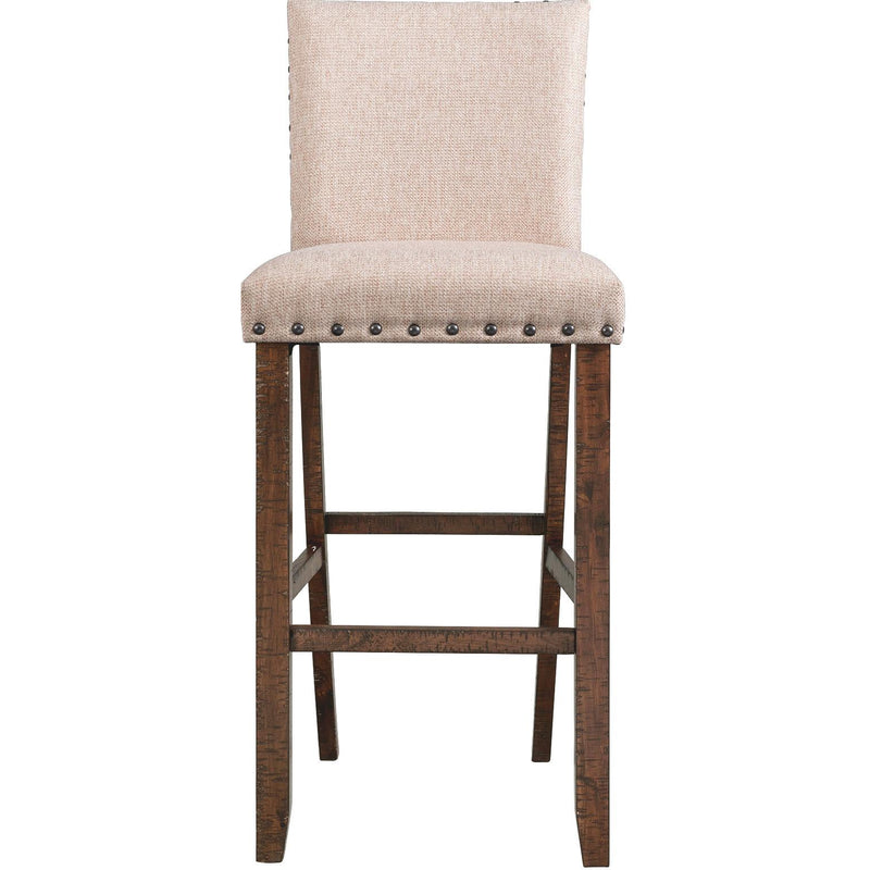  Elements International Jax 30" Bar Fabric Back Stool w/Fabric Seat IMAGE 2