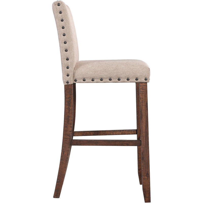  Elements International Jax 30" Bar Fabric Back Stool w/Fabric Seat IMAGE 3